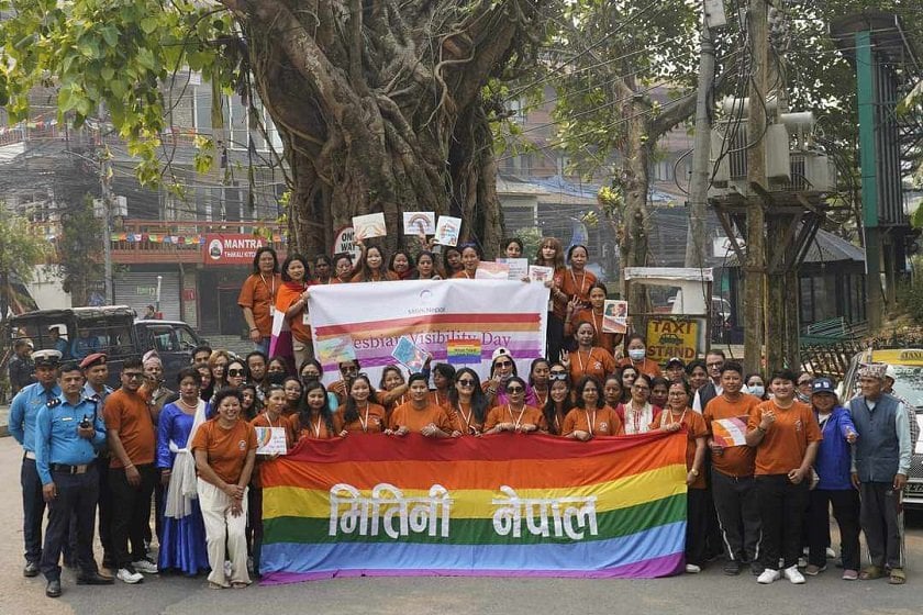 पोखरामा मनाइयो समलैंगिक दृश्यता दिवस