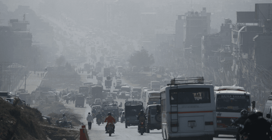 काठमाडौँ उपत्यकाको वायुमण्डल तुवाँलोले भरियो