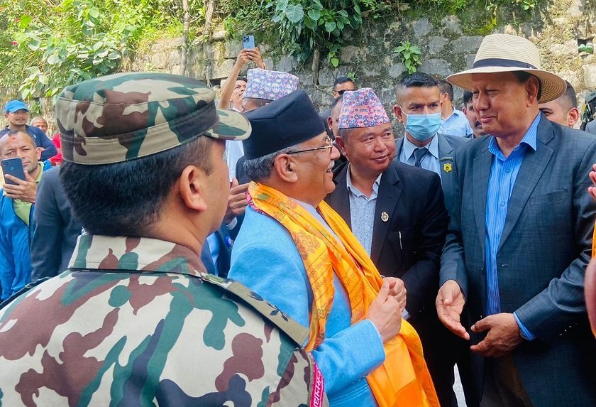   प्रधानमन्त्री दाहाल मेलम्चीमा