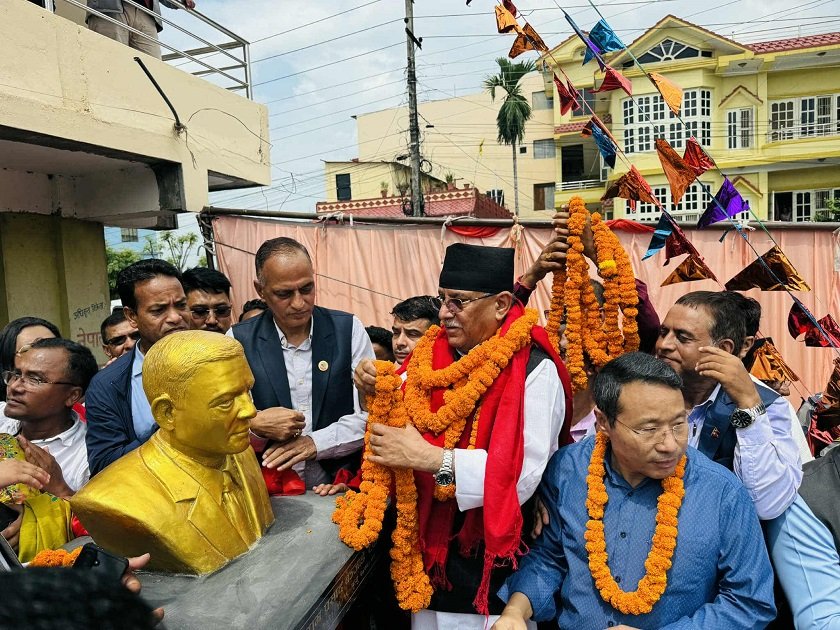 रुपन्देहीमा दिवंगत माओवादी नेता टंकमणिको सालिक अनावरण