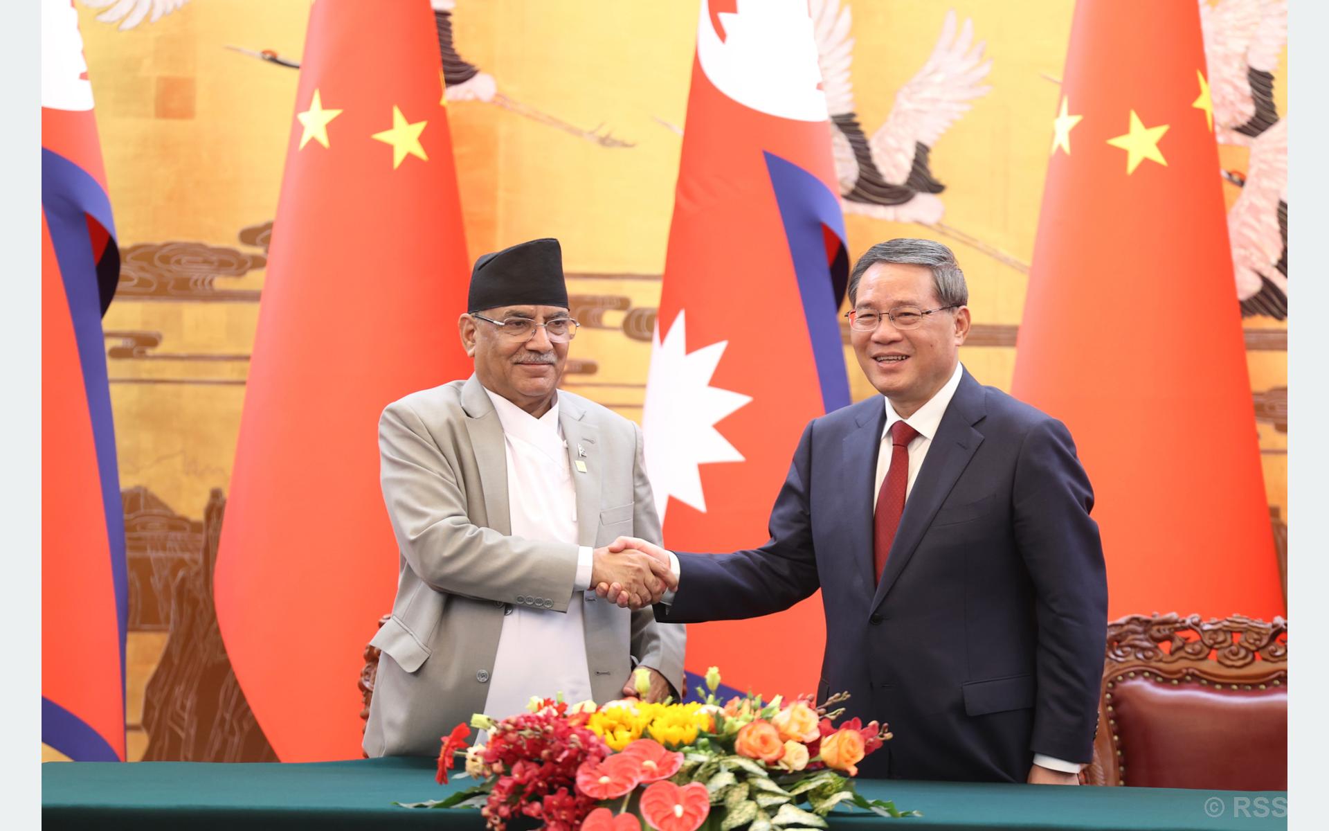   प्रधानमन्त्रीको चीन भ्रमण : अन्तरदेशीय पूर्वाधार निर्माणलाई तीव्र गतिमा अघि बढाउने प्रतिबद्धता