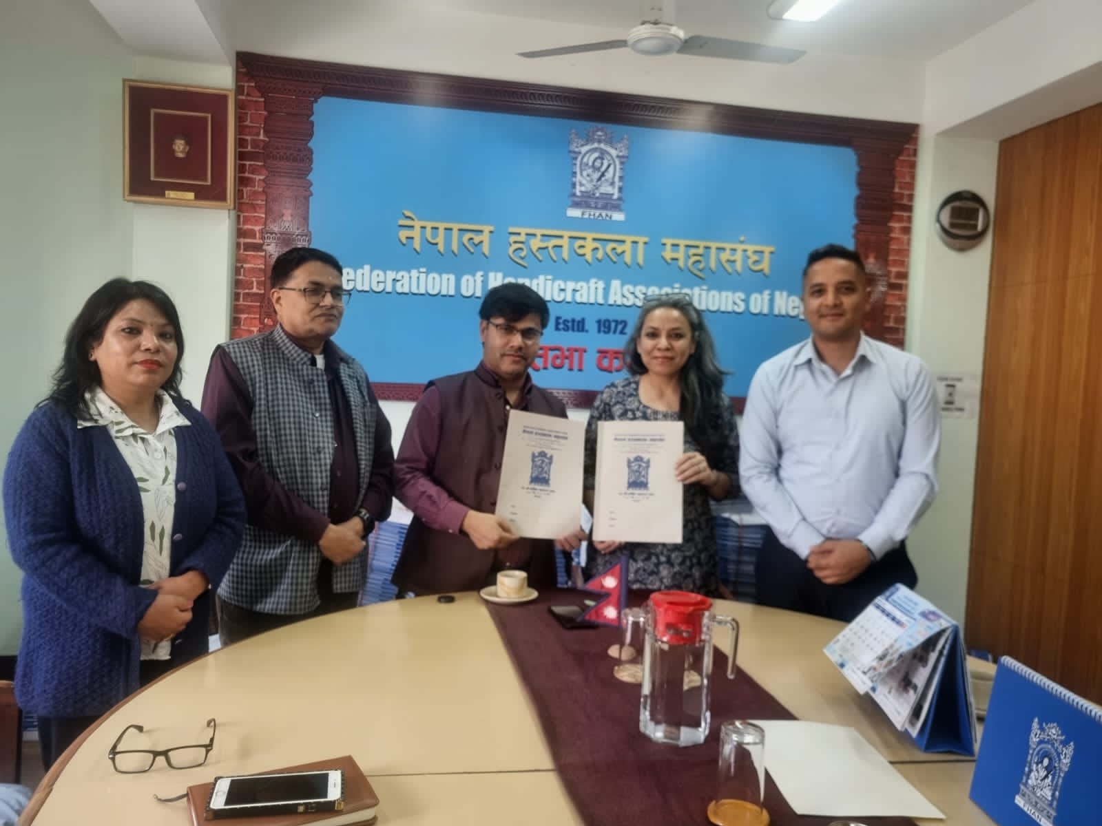 नेपाल हस्तकला महासङ्घ र हिमालयन एभरेस्ट इन्सुरेन्सबिच सहकार्य
