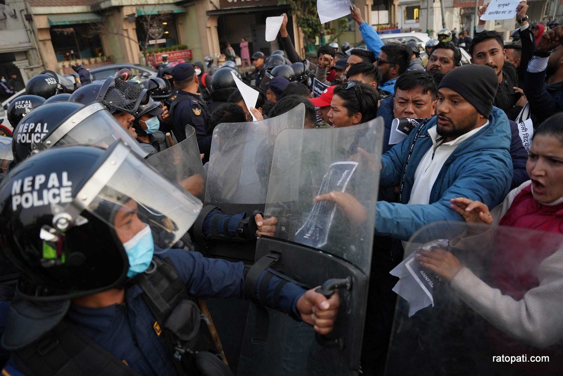 Protest agints India_Nepal photo library4