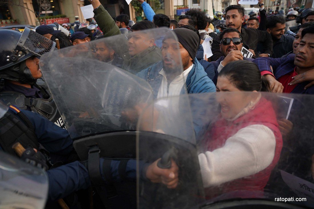 Protest agints India_Nepal photo library5