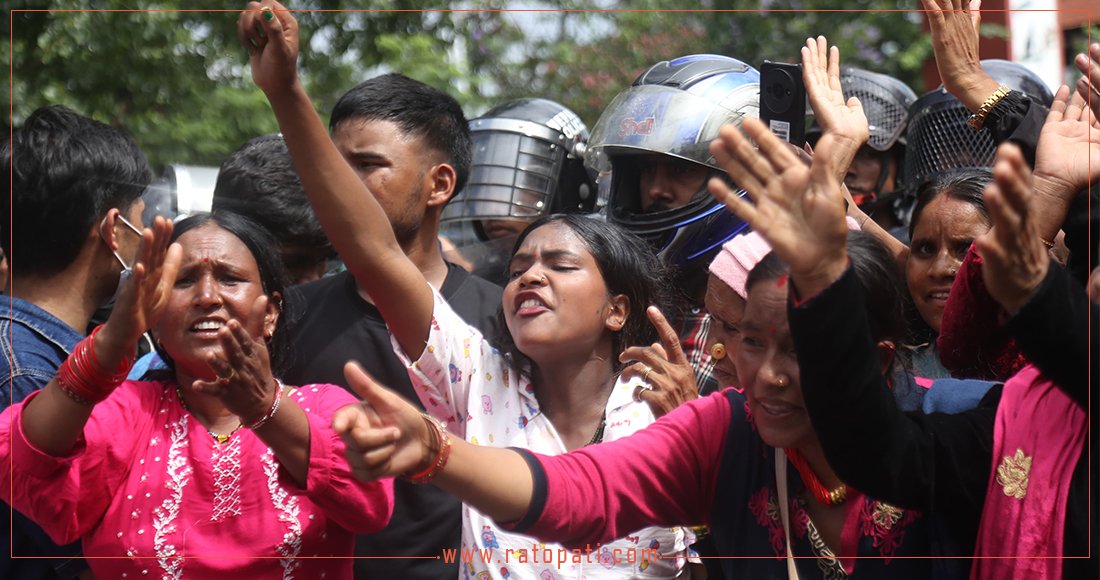 Protest Held Demanding Justice for Ganesh Nepali