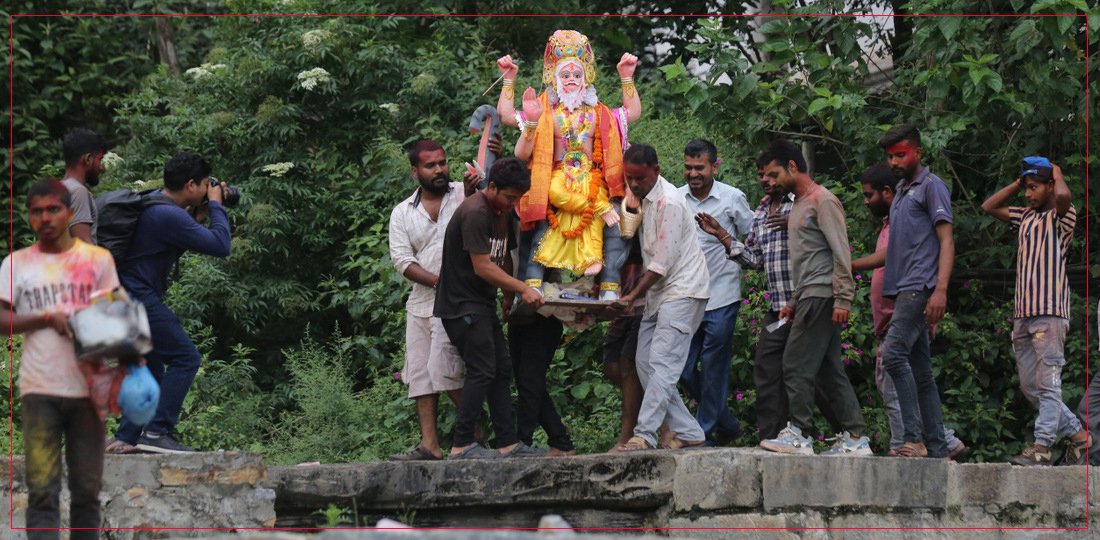 विश्वकर्माको मूर्ति विसर्जन, तस्बिरहरू