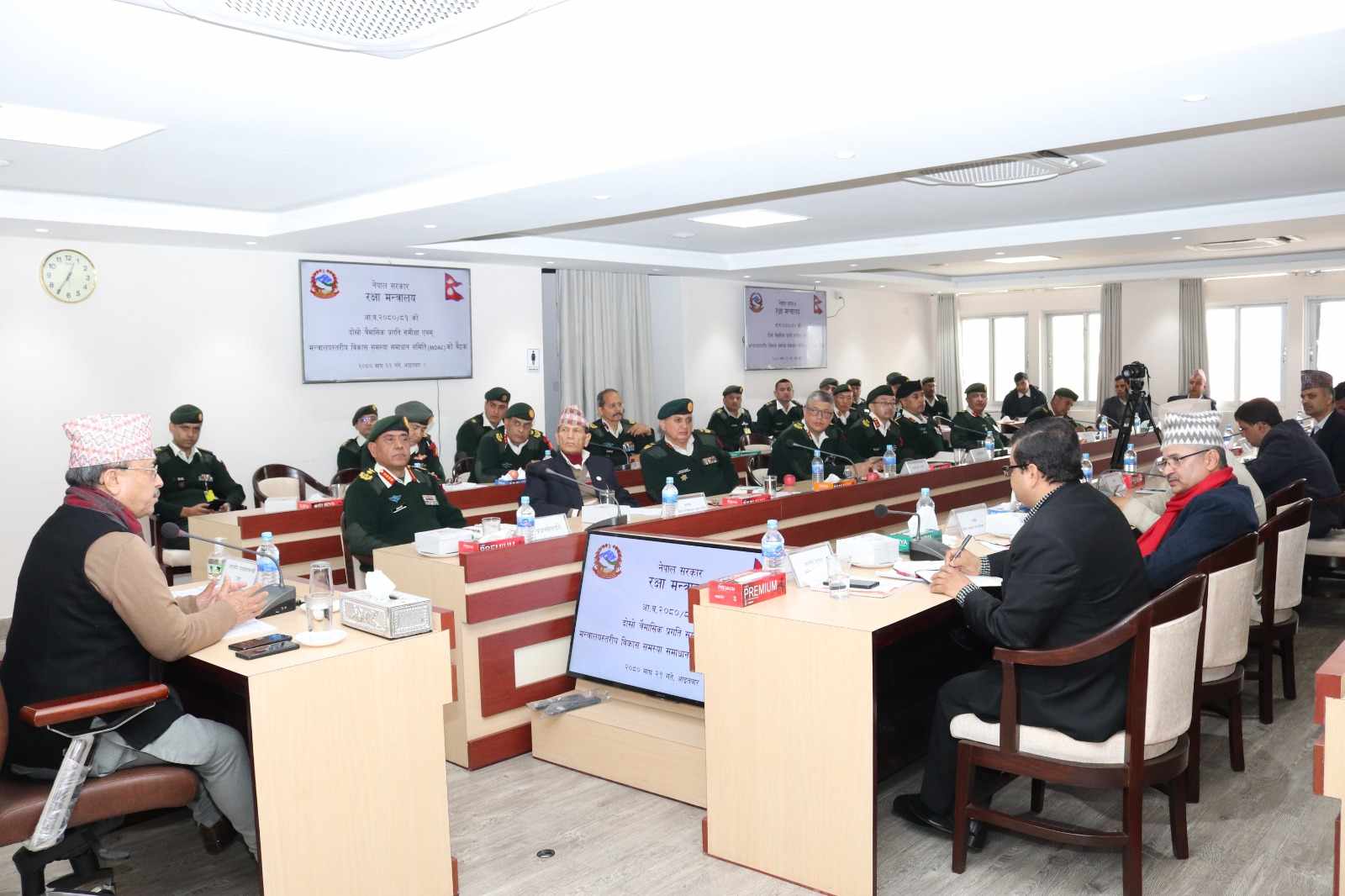 रक्षा मन्त्रालय र नेपाल सेनाअन्तर्गत सञ्चालित आयोजनाको प्रगति सन्तोषजनक छ : उपप्रधानमन्त्री खड्का