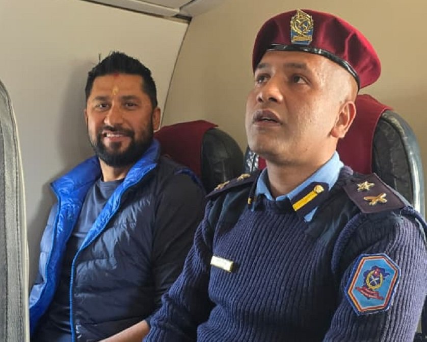 रवि लामिछाने सवार जहाज काठमाडौँबाट भरतपुर उड्यो