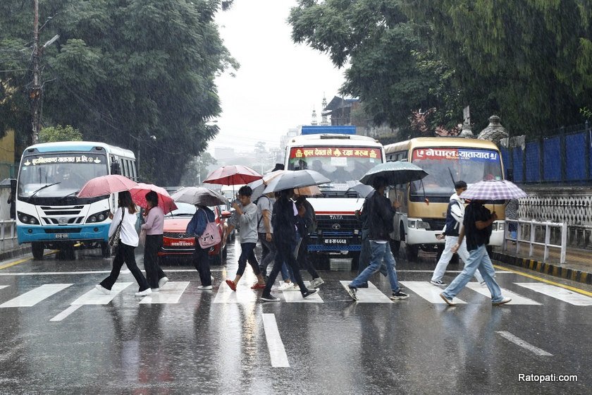 काठमाडौंसहित देशका केही भेगमा वर्षा, यस्तो छ सातै प्रदेशको भोलिको मौसम