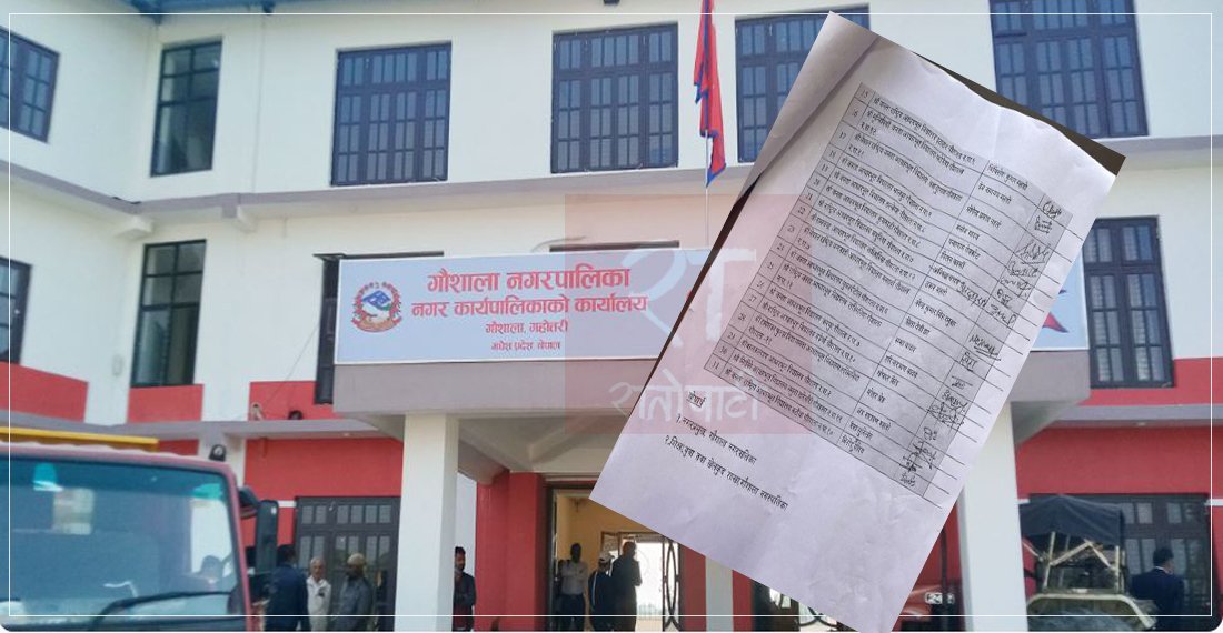 गौशाला नगरपालिकाभित्रका सामुदायिक विद्यालयका प्रधानाध्यापकहरूले दिए सामूहिक राजीनामा