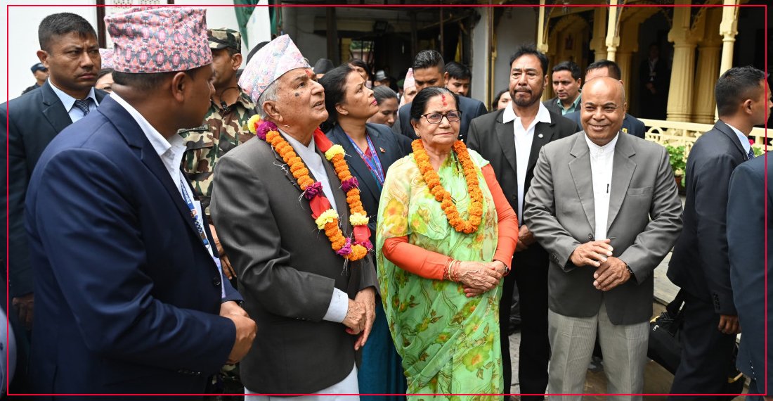 राष्ट्रपति पौडेलद्वारा वसन्तपुर क्षेत्रमा रहेका सम्पदाको अवलोकन
