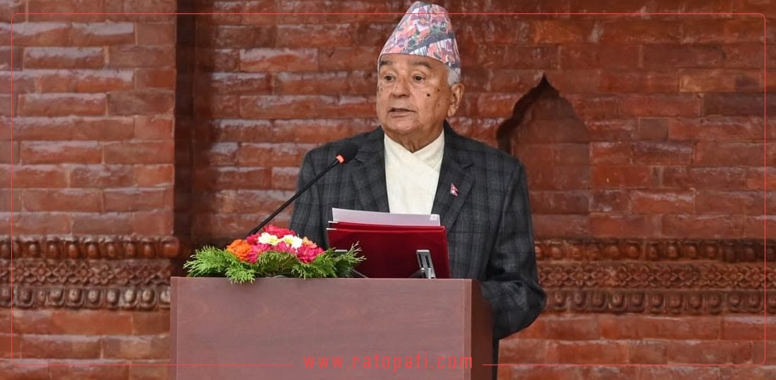 निस्वार्थ भावले मानव सेवामा समर्पित हुनु नै सबैभन्दा ठुलो धर्म : राष्ट्रपति