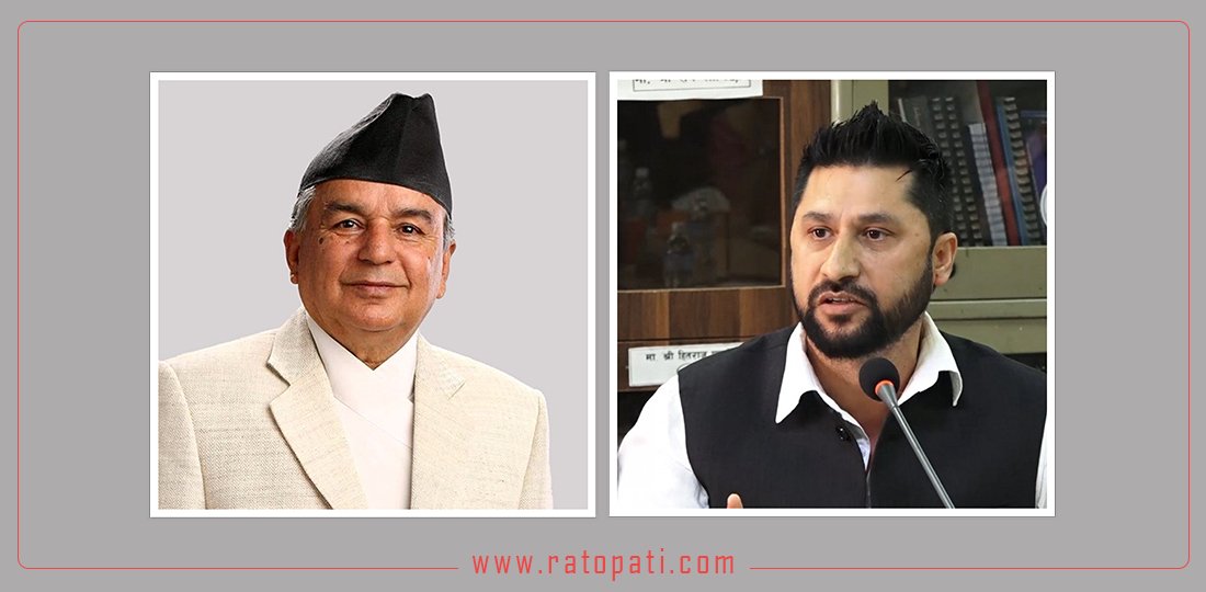रास्वपा सभापति लामिछानेले भेटे राष्ट्रपति, के भयाे कुराकानी ?