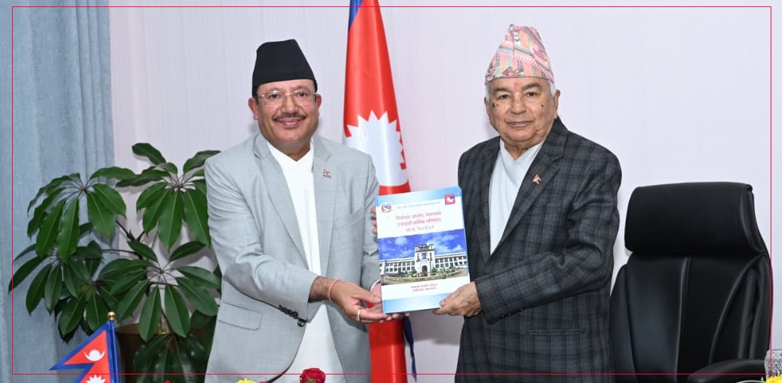   राष्ट्रपतिसमक्ष निर्वाचन आयोगको वार्षिक प्रतिवेदन पेस