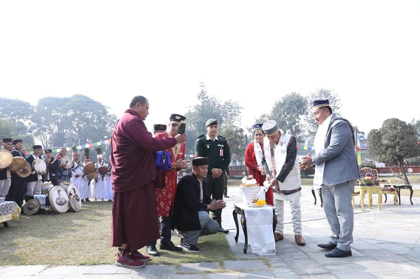 राष्ट्रपति पौडेलद्वारा दीप प्रज्वलन गरि सोनाम ल्होसारको शुभारम्भ