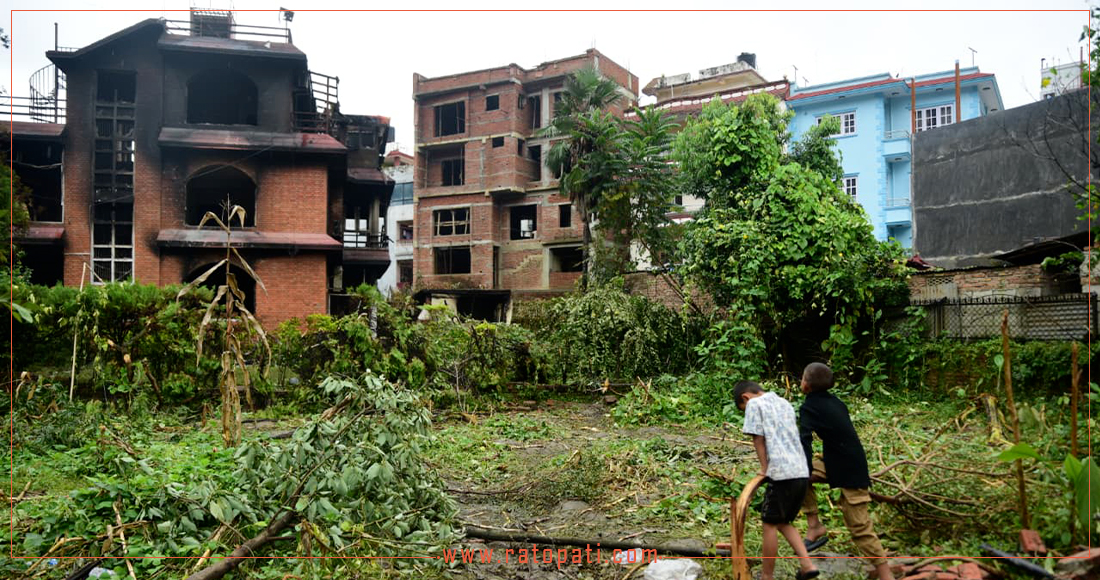   यस्तो छ आगजनीपछि राष्ट्रपतिको निजी निवासको अवस्था