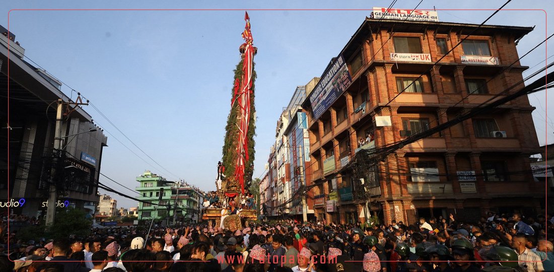 रातो मच्छिन्द्रनाथको रथ जावलाखेल पुर्‍याइयाे, तस्बिरहरू