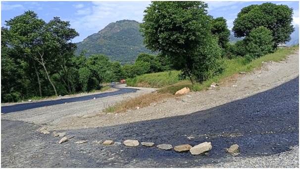 पर्वत र म्याग्दी जोड्ने माझफाँट–लेकफाँट सडक धमाधम कालोपत्र हुँदै