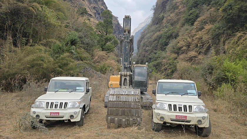 म्याग्दीको दुर्गम बस्ती बगरमा सडक सञ्जालमा  जोडियो