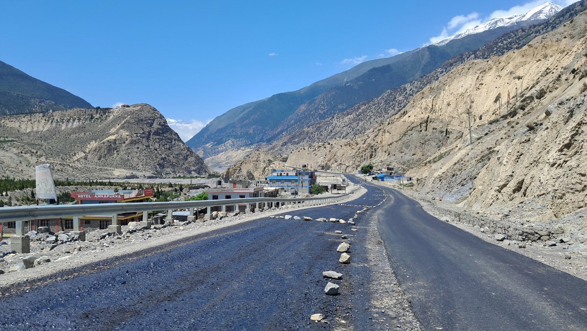 बेनी–जोमसोम–कोरला सडकखण्डको ८४ प्रतिशत भौतिक प्रगति