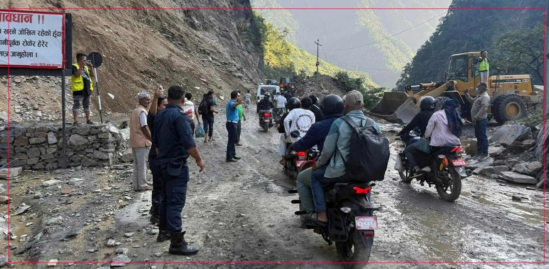   मुग्लिन–नारायणघाट सडक एकतर्फी खुल्यो