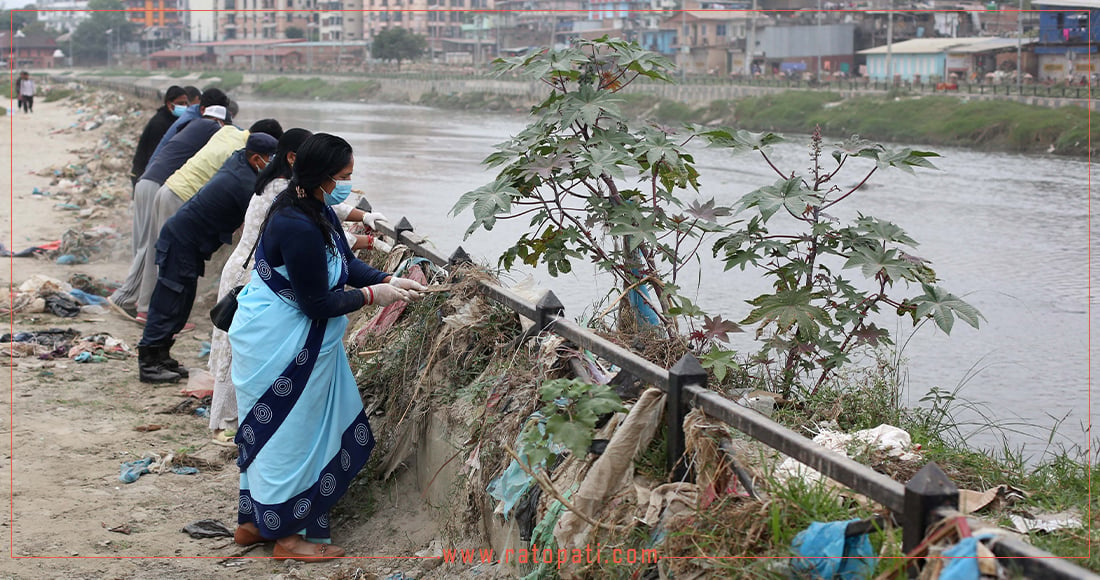 बागमती नदी किनार सफा गर्दै ललितपुर महानगरपालिका, तस्बिरहरू