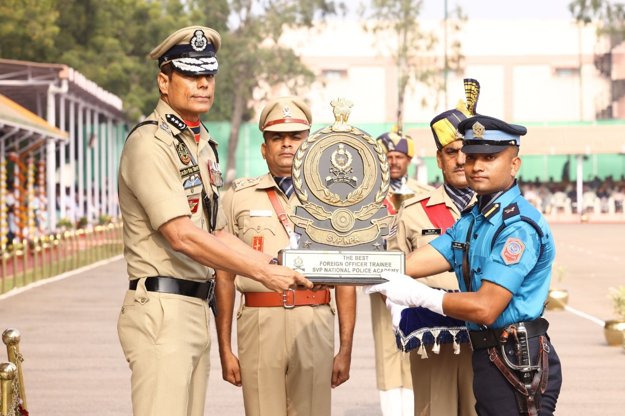   भारतमै उत्कृष्ट विदेशी अधिकृत प्रशिक्षार्थी बने खड्का