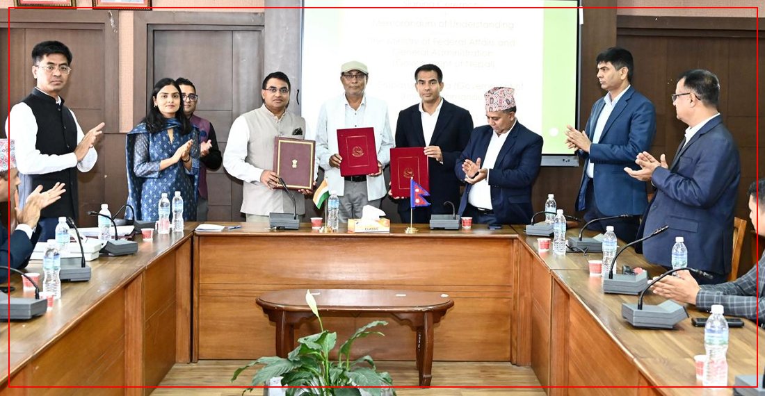   नेपाल र भारतबिच पाँच वटा परियोजनाका लागि समझदारी पत्रमा हस्ताक्षर