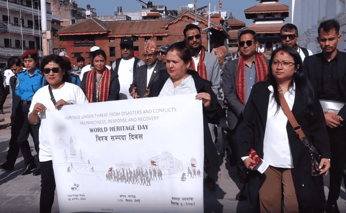 सम्पदा पदयात्रा गरी मनाइयो विश्व सम्पदा दिवस