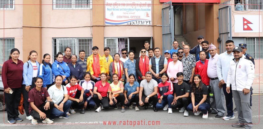   ओलम्पियन एसोसिएसन र खेलाडी सङ्घद्वारा राखेप उपाध्यक्ष र बोर्ड सदस्यको स्वागत