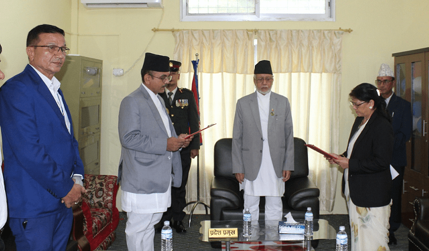 सुदूरपश्चिमका मुख्य न्यायाधिवक्ता जोशीद्वारा शपथ ग्रहण