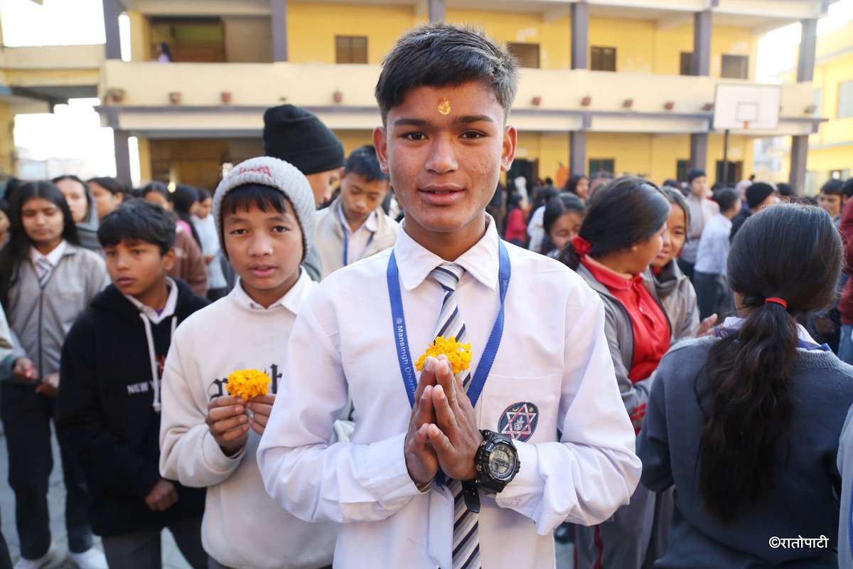 Saraswati puja- School -Nepal Photo libary3