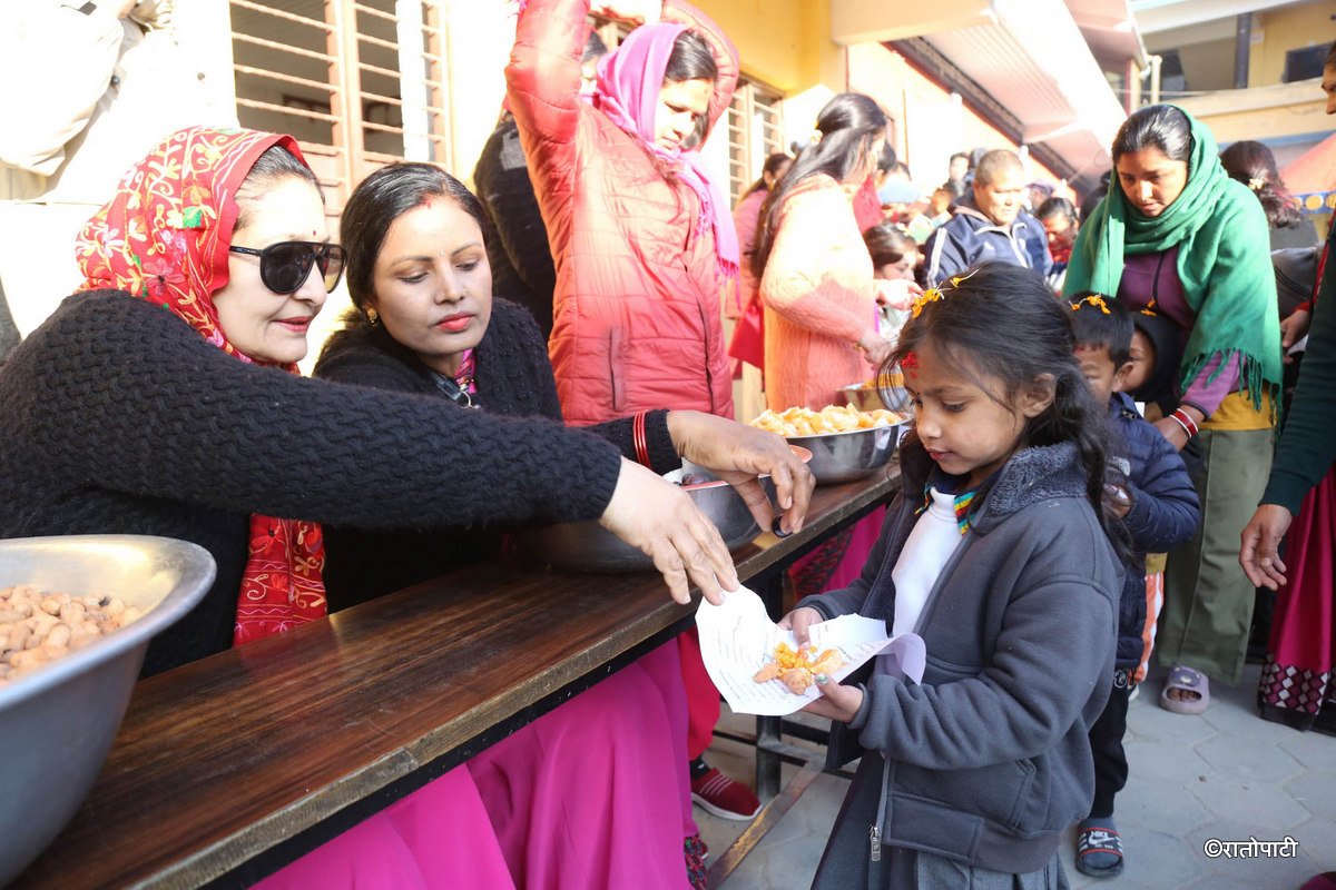 Saraswati puja- School -Nepal Photo libary4