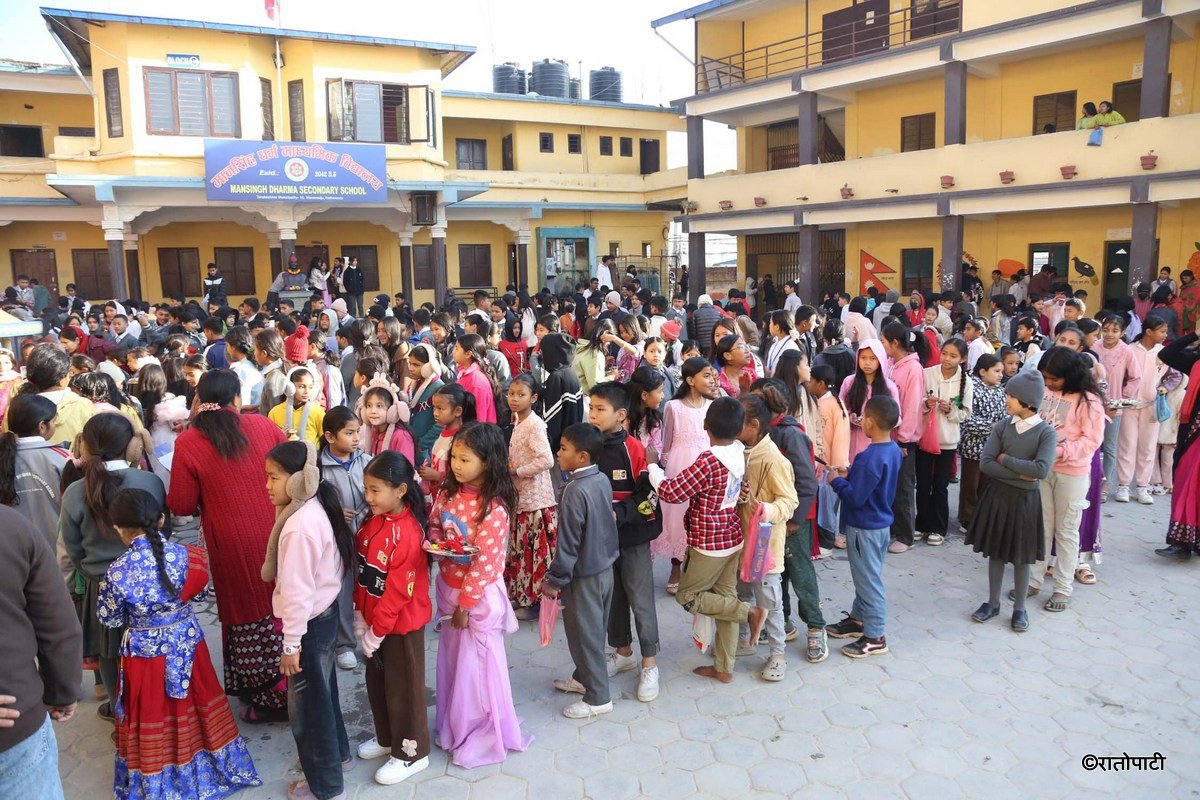 Saraswati puja- School -Nepal Photo libary5