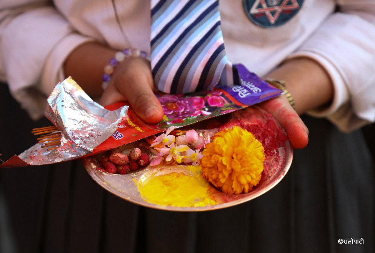 Saraswati puja- School -Nepal Photo libary6