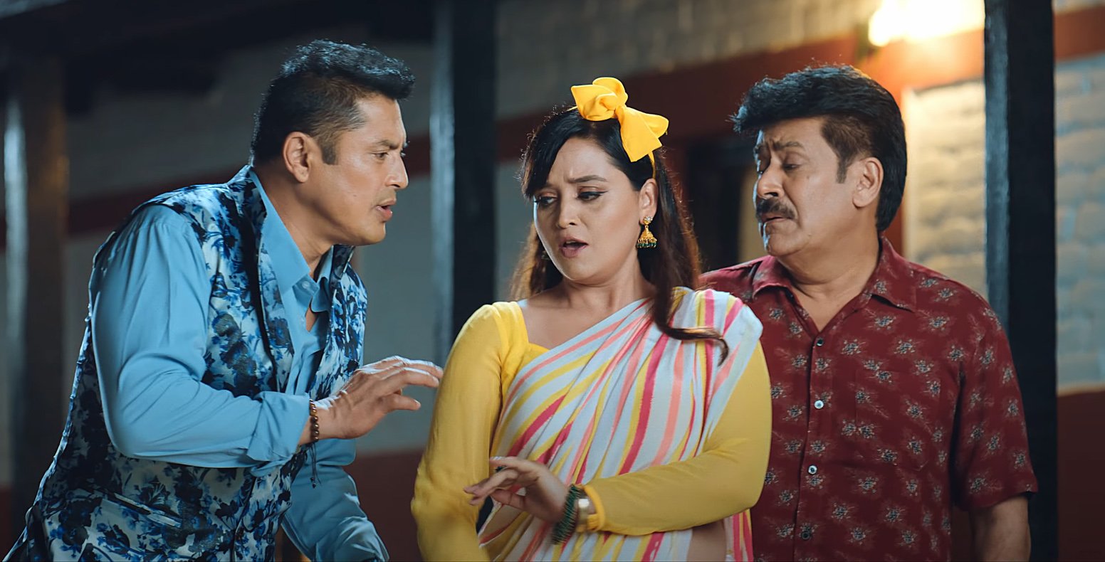   ‘शिरको नाम्लो’मा सञ्चिता फकाउँदै सरोज र धिरेन