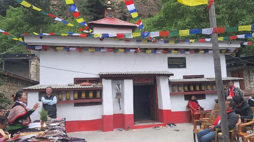 पाँच शताब्दी पुरानो गुम्बा जीर्णोद्धार