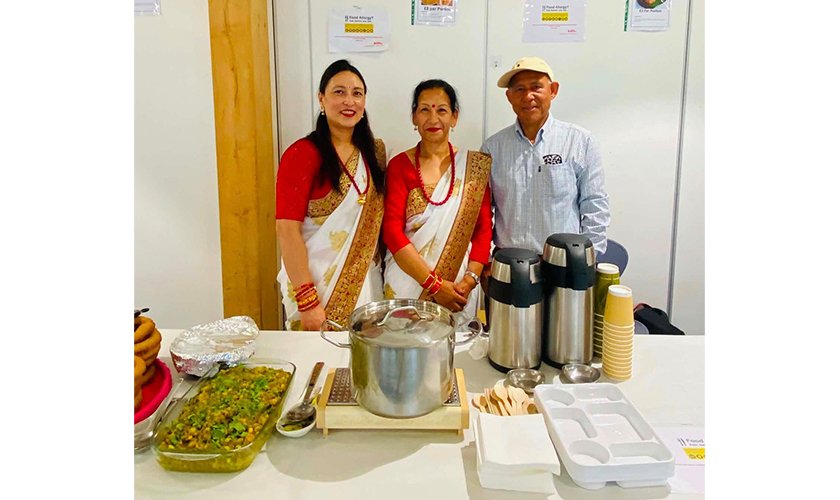 Nepalis in Scotland Raise £400 for Aberdeen Hindu Temple Through Food Stall