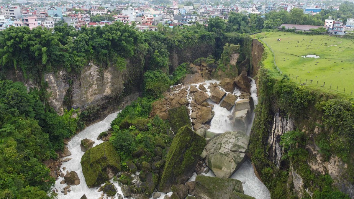 Seti River Blocked by Landslide in Pokhara