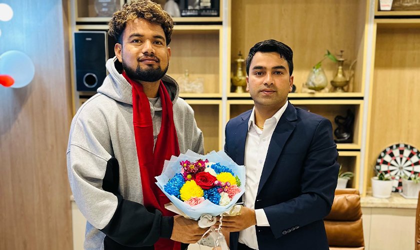   क्रिकेटर शेर मल्ल गौतम एजुकेसन एन्ड भिसा सर्भिसेसको ब्रान्ड एम्बेसडर