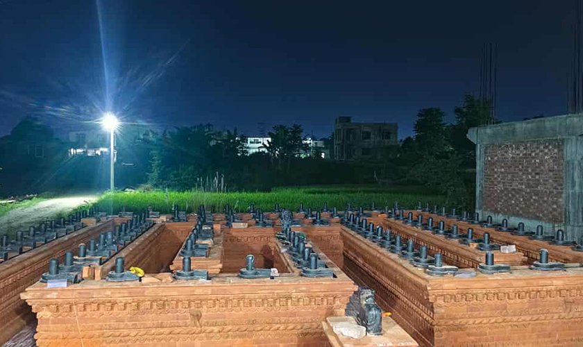इटहरीमा १०८ शिवलिङ्ग स्थापना