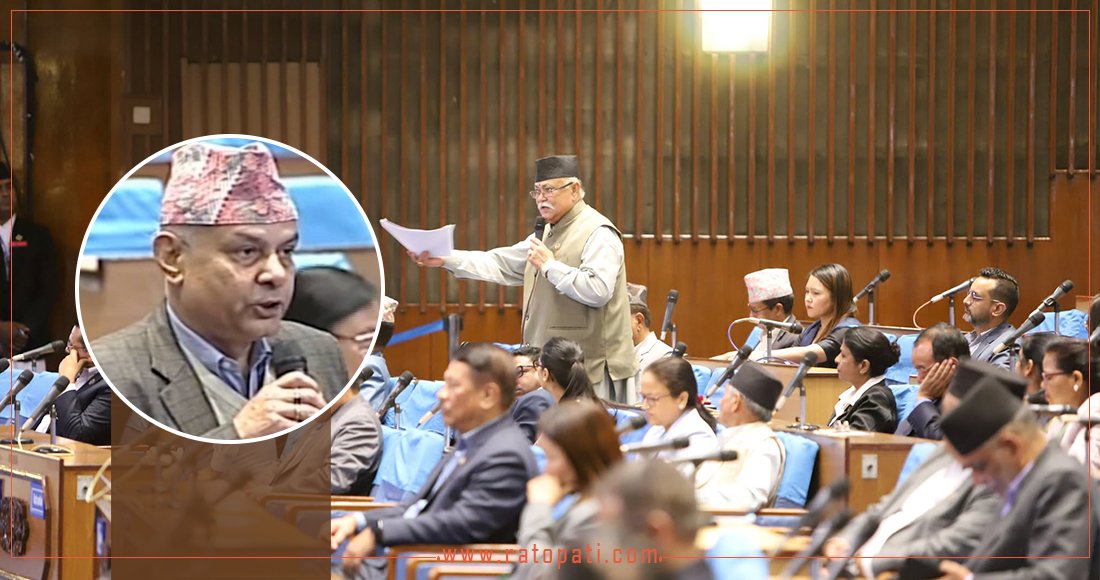   कांग्रेस प्रमुख सचेतक घिमिरेलाई राप्रपा सांसद सिंहले संसद्‍मै फर्काए जवाफ