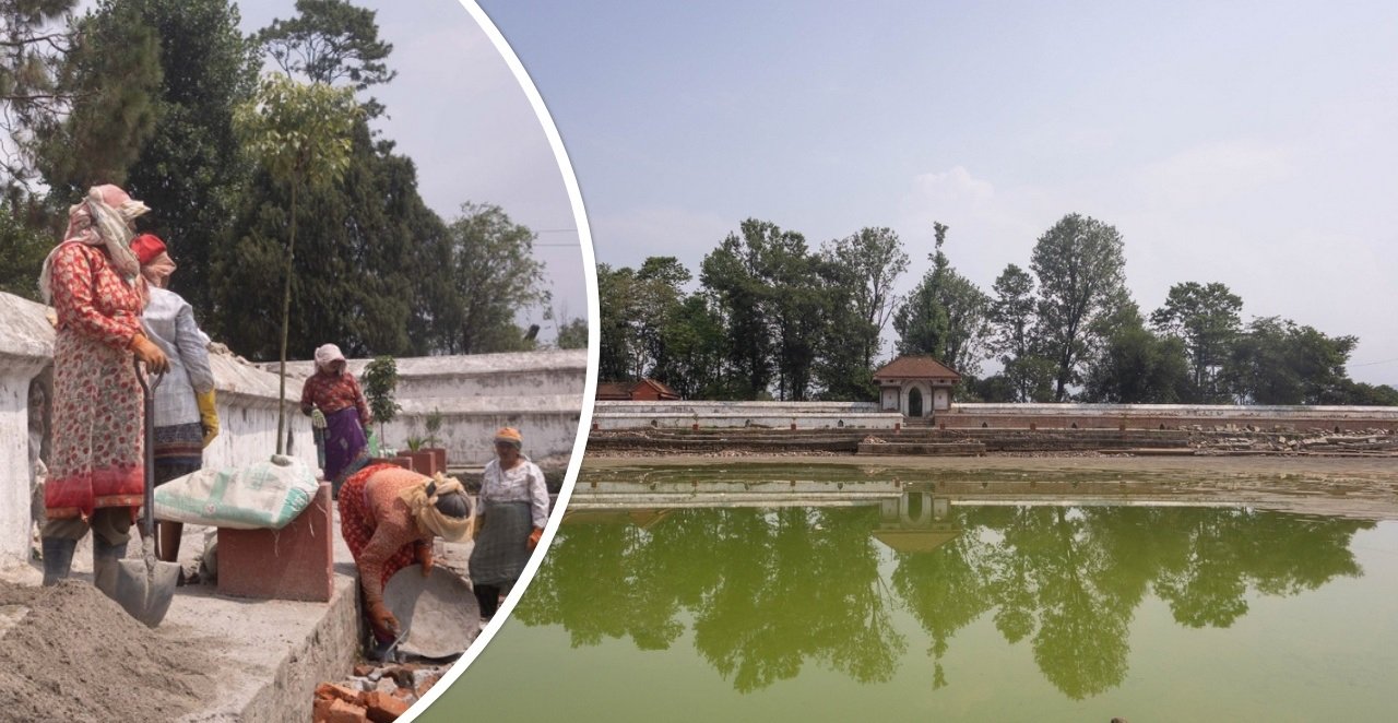 स्थानीयको प्रत्यक्ष सहभागितामा सिद्धपोखरी मर्मत धम