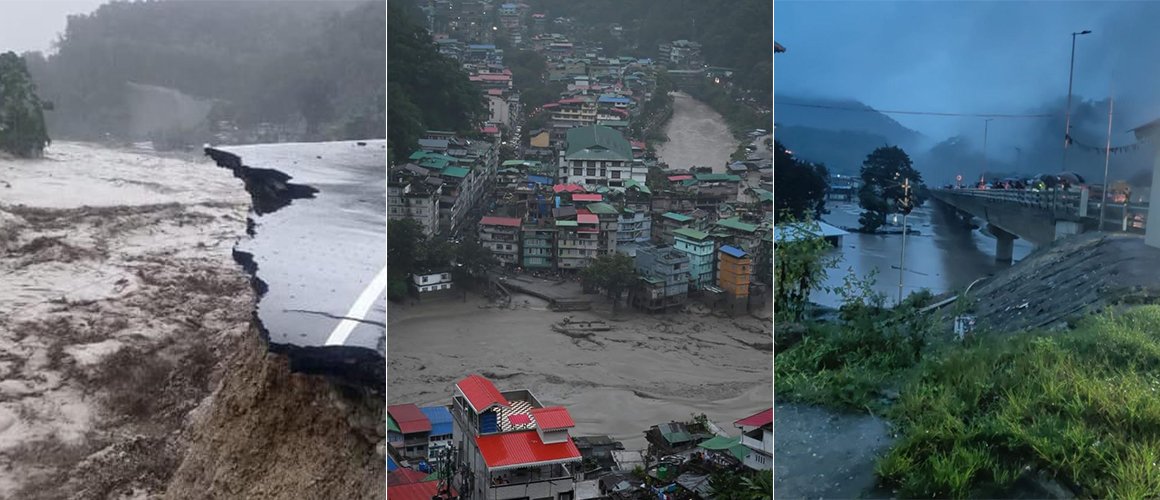 सिक्किम बाढी : सम्पर्कविहीन इलामका पाँच जनाको अवस्था अझै अज्ञात