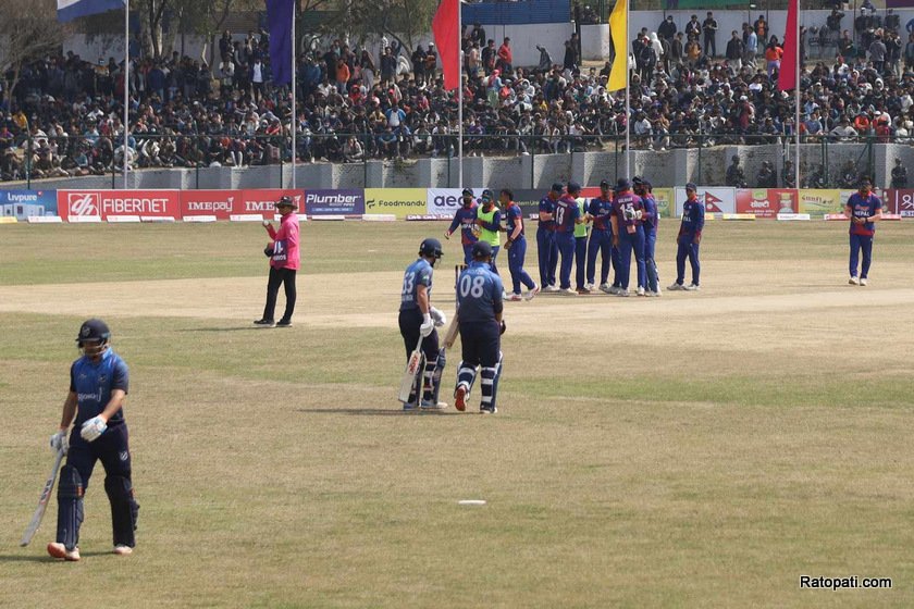 सोमपालले लिए नामिबियाको पहिलो विकेट