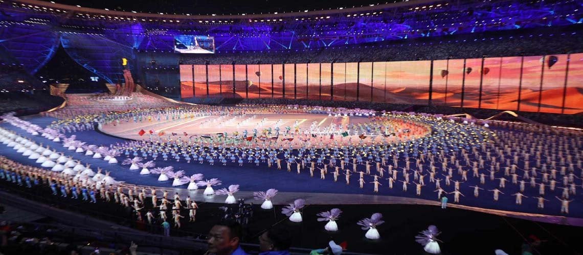 हाङझोउमा एसियाली खेलकुद प्रतियोगिताको भव्य उद्घाटन, तस्बिरहरु
