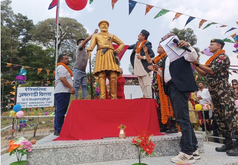 अमरसिंह थापाको सालिक निर्माणपछि पर्यटक आकर्षित