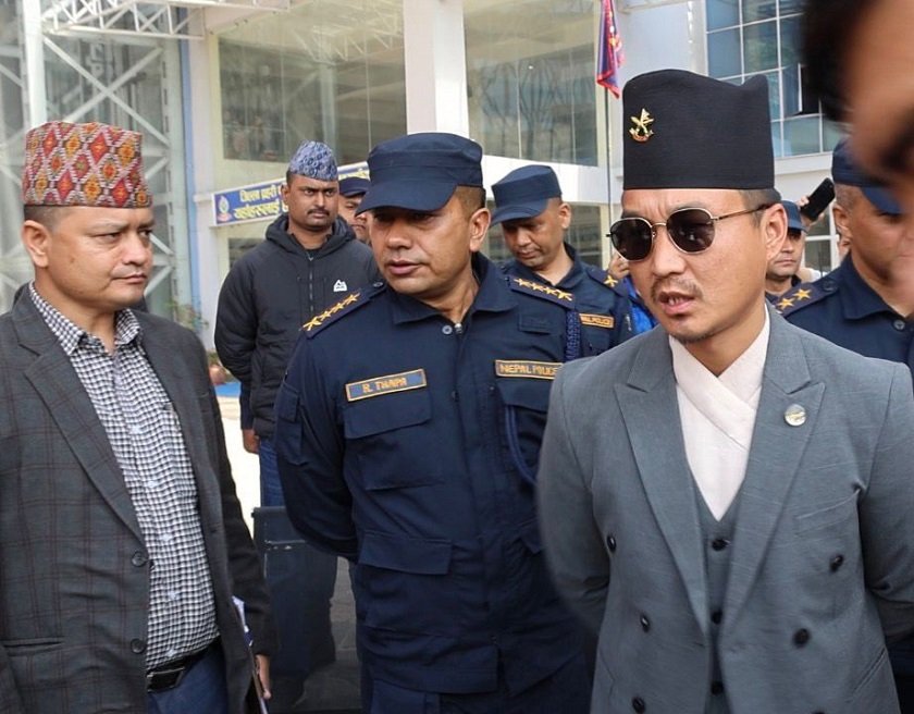 Home Minister Gurung Inspects Kathmandu Police Range