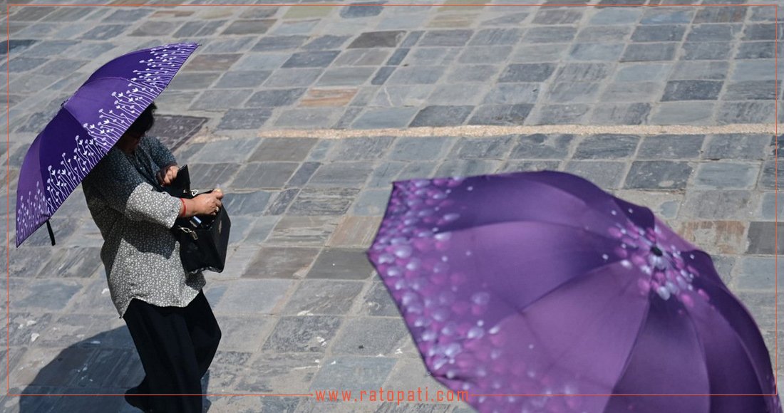 Nepal experiences mixed weather patterns with rain, snow, and rising heat