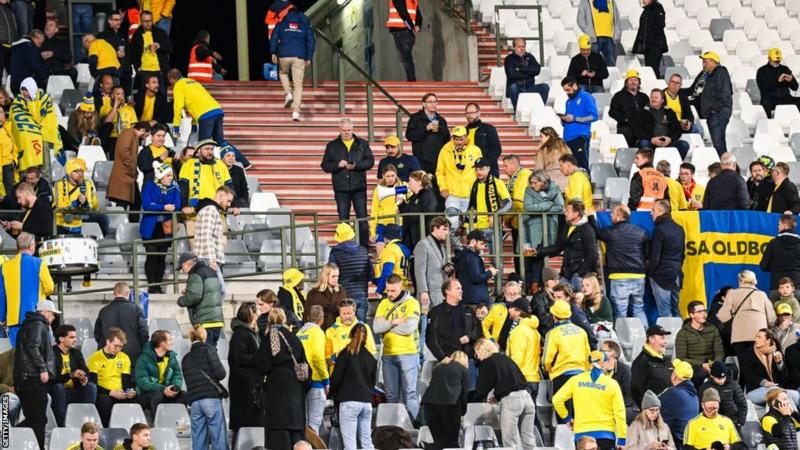 दुई स्वीडिस नागरिकको हत्यापछि बेल्जियम र स्वीडेनबिचको खेल स्थगित